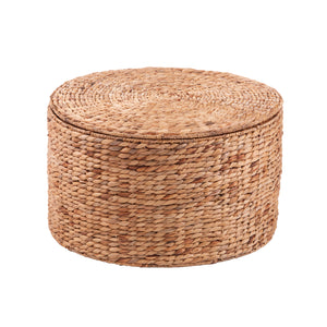 Satalia Round Water Hyacinth Storage Tables – 2pc Set