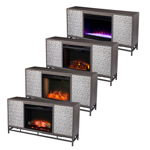 Image of Electric fireplace w/ media storage Image 9