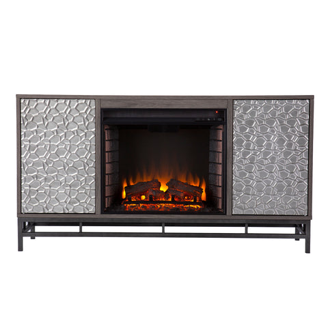 Image of Electric fireplace w/ media storage Image 3