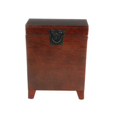 Image of Pyramid Trunk End Table - Espresso