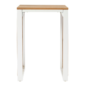 Pair of slatted outdoor end tables Image 6