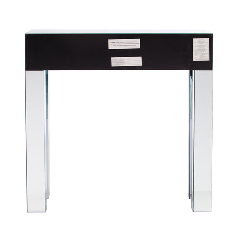 Image of Mirrored entry or sofa table with storage Image 9