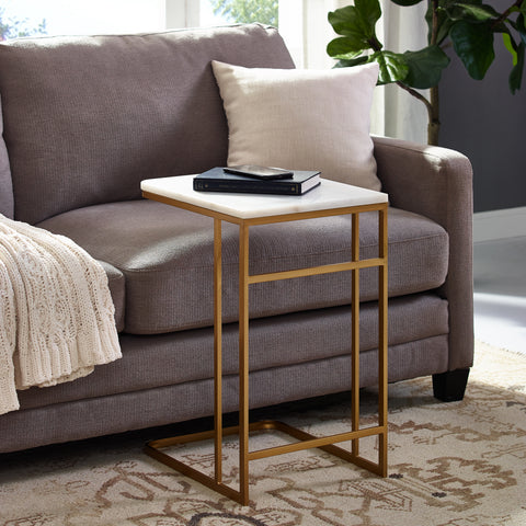 Image of Glam C-table with marble tabletop Image 1