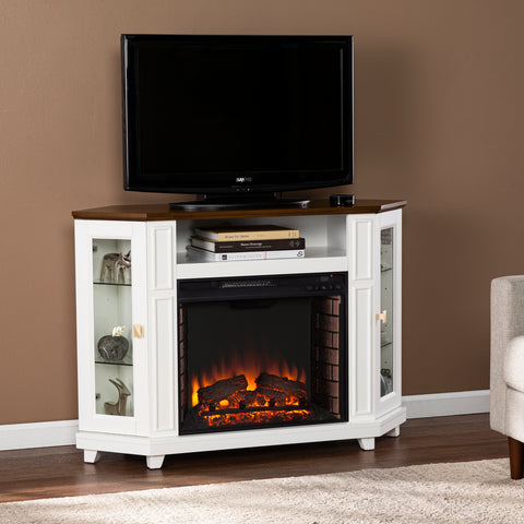 Image of Two-tone fireplace w/ media storage Image 1