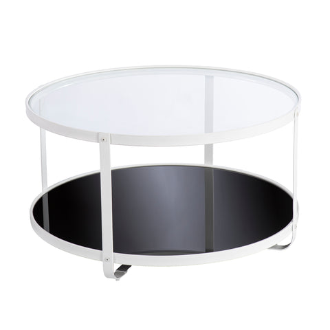 Image of Round two-tone coffee table Image 6