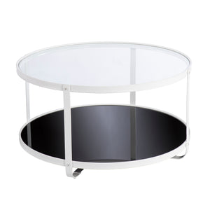 Round two-tone coffee table Image 6