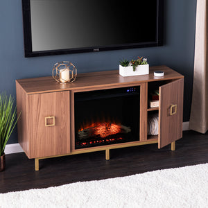 Media cabinet w/ electric fireplace Image 2