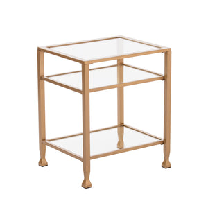 Glass and metal accent table Image 5