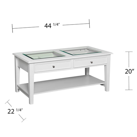 Image of Display coffee table w/ storage Image 4