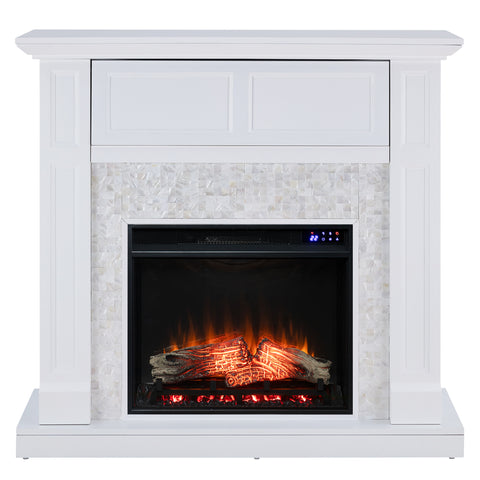 Image of Media fireplace w/ tile surround Image 4