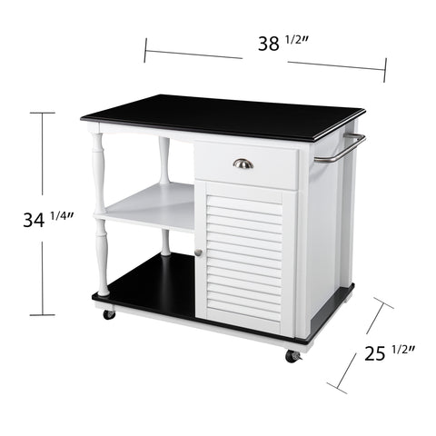 Image of Muxlow Rolling Kitchen Island w/ Storage