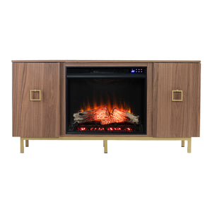 Media cabinet w/ electric fireplace Image 3