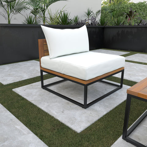 Image of Oversized patio chair w/ cushions Image 1