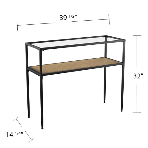 Image of Two-tier entryway table Image 8