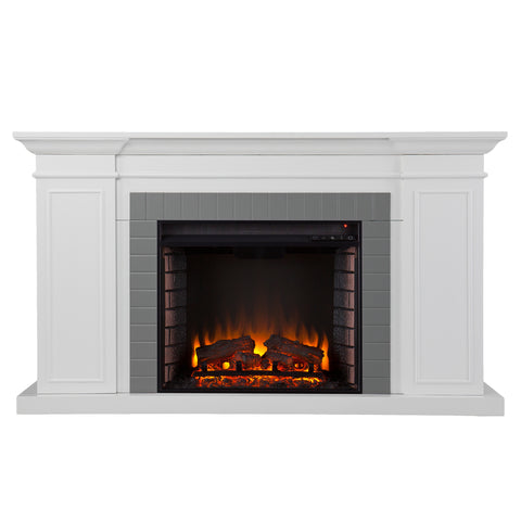 Image of Electric fireplace w/ storage Image 3