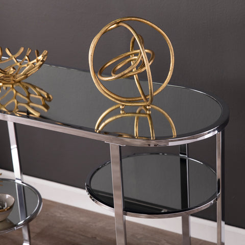 Image of Maxina Mirrored Console Table w/ Storage