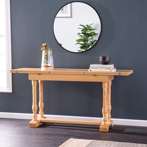 Image of Convertible console to dining table Image 9