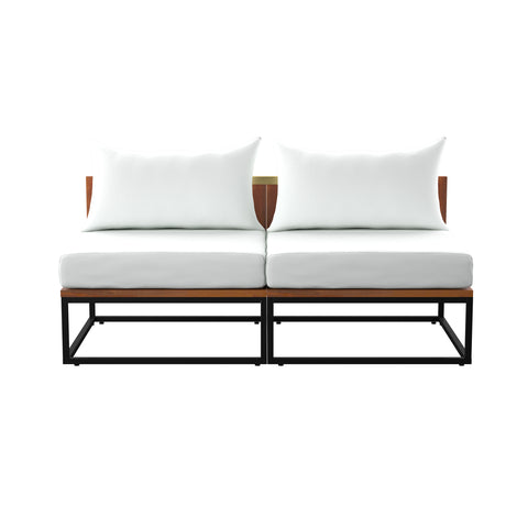 Image of Modular indoor/outdoor loveseat Image 10