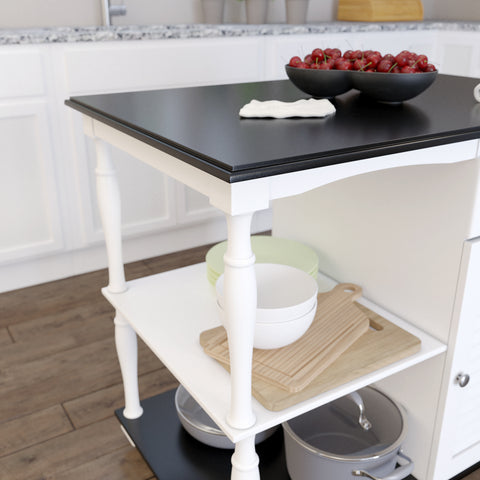 Image of Muxlow Rolling Kitchen Island w/ Storage