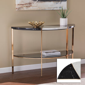 Demilune two-tone console table Image 9