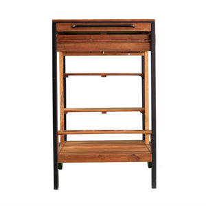 Sleek outdoor bar cart w/ storage Image 6