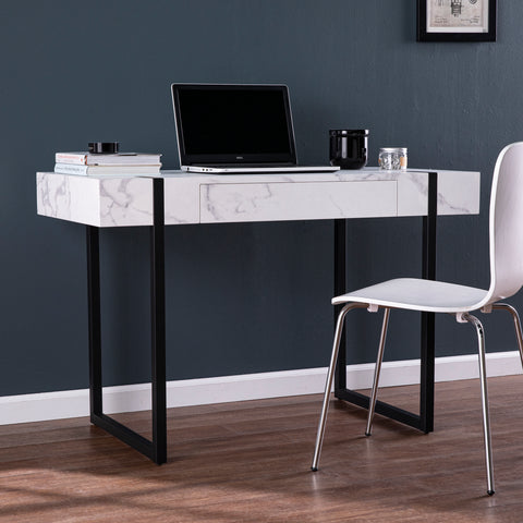 Image of Contemporary writing desk w/ storage Image 1