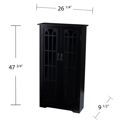 Image of Double-door cabinet w/ media storage Image 7