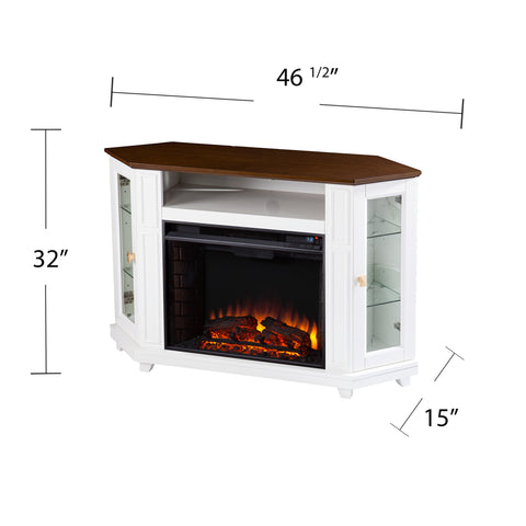 Image of Two-tone fireplace w/ media storage Image 9