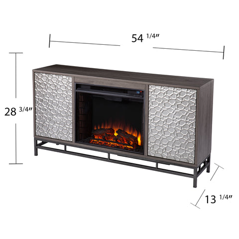 Image of Electric fireplace w/ media storage Image 8