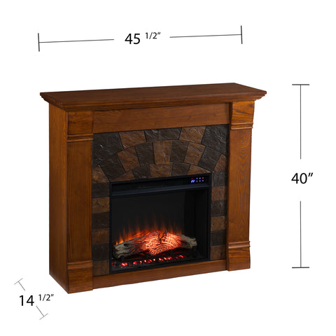 Image of Handsome electric fireplace TV stand Image 8