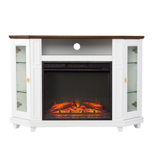 Two-tone fireplace w/ media storage Image 4