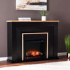 Two-tone electric fireplace Image 1