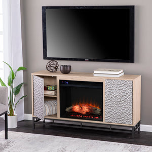 Electric fireplace w/ media storage Image 3