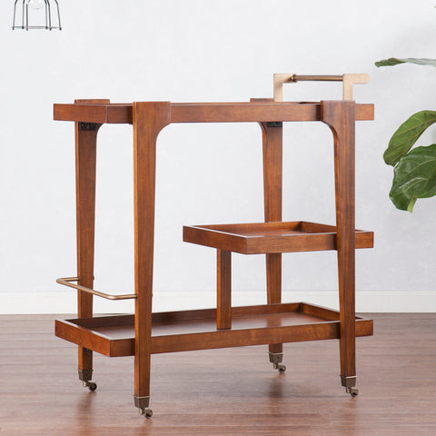 Image of Holly & Martin Zhori Midcentury Modern Bar Cart