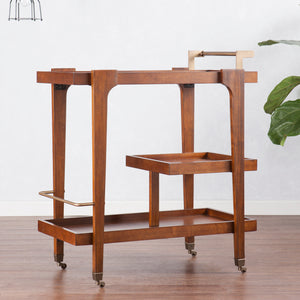 Holly & Martin Zhori Midcentury Modern Bar Cart