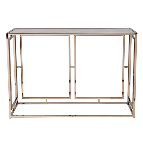 Image of Simondley Faux Marble Console Table