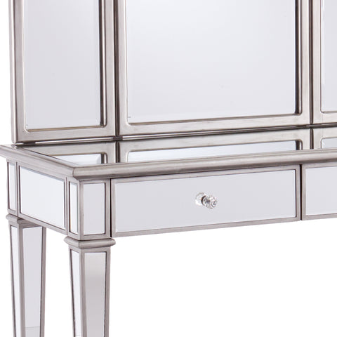 Image of Glam vanity desk w/ matching mirror Image 4