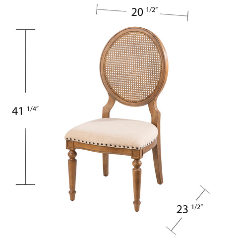 Image of Pair of upholstered dining chairs Image 4