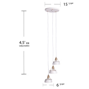 Renmarco Contemporary 3-Light Cluster Pendant