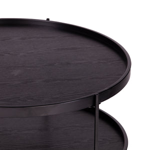 Verlington Round Farmhouse Style Cocktail Table