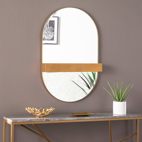 Image of Unique hanging mirror w/ storage Image 1