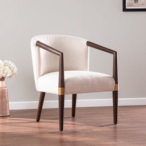 Elegant upholstered armchair Image 1