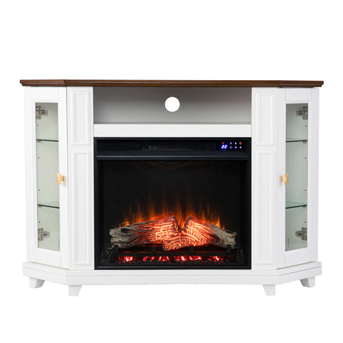 Image of Two-tone fireplace w/ media storage Image 3