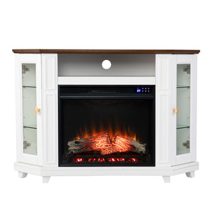 Two-tone fireplace w/ media storage Image 3