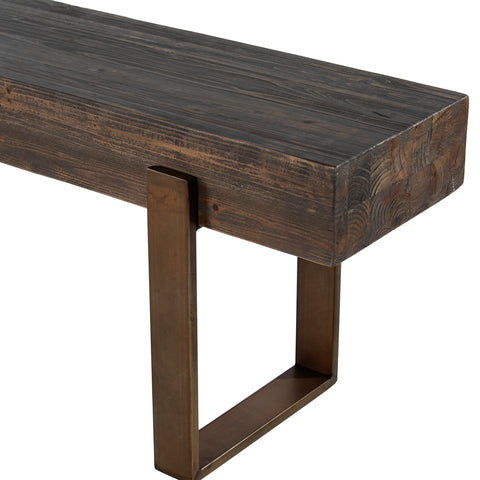 Image of Multifunctional bench seating w/ reclaimed wood seat Image 6