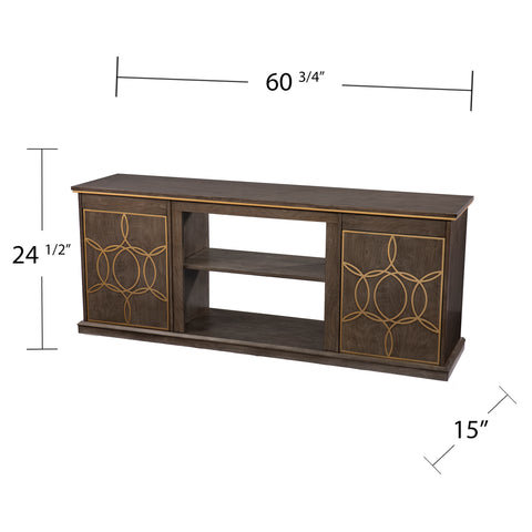 Image of Low profile media console w/ storage Image 9