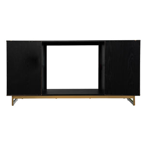 Low-profile media fireplace w/ storage Image 4