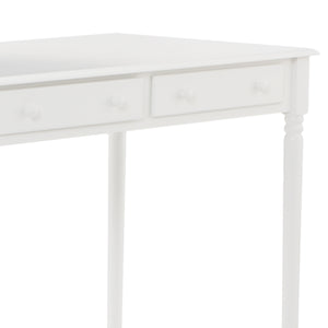 Writing 2-Drawer Desk – Crisp White