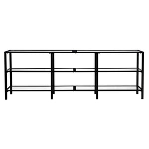 Tyler Metal/Glass TV Stand – Transitional Style - Black