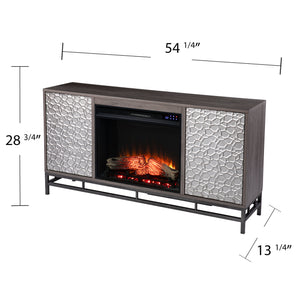 Electric fireplace w/ media storage Image 8